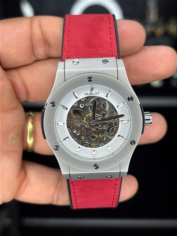 HBL  - AUTOMÀTICO VERMELHO SKELETON