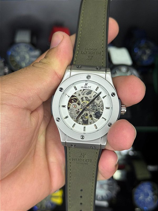 HBL - AUTOMÀTICO VERDE MILITAR SKELETON