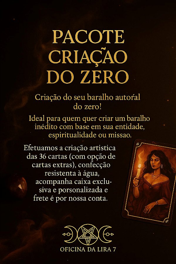 Criação do Zero – Seu Baralho 100% Autoral com Arte, Caixa e Intenção