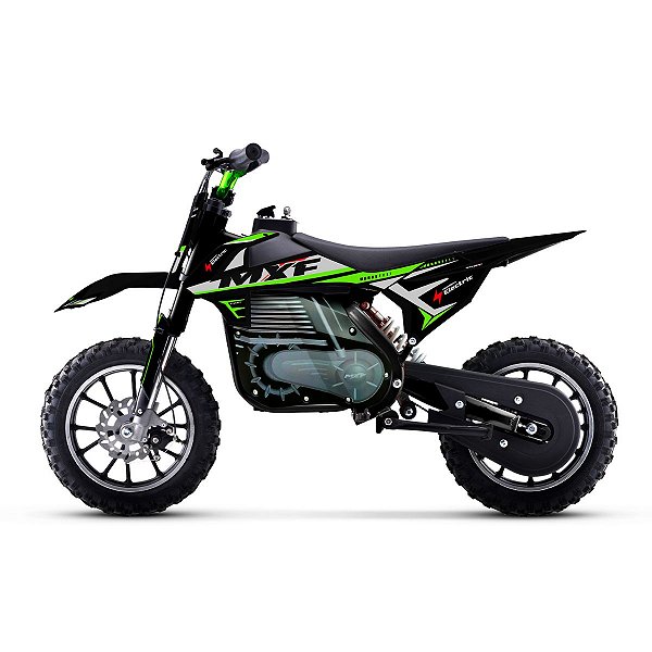 Mini Moto Elétrica Ferinha Mxf 36v 500w Motocross Verde