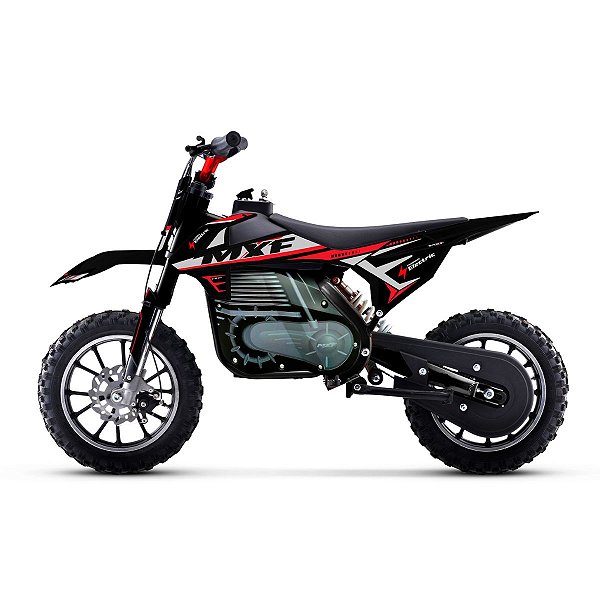 Mini Moto Elétrica Ferinha Mxf 36v 500w Motocross Vermelha