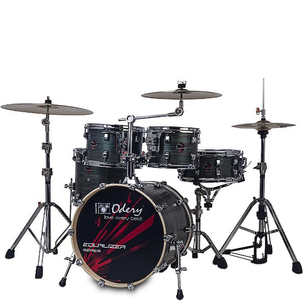 Bateria Odery Equalizer Series Revestida Dark Green Ocean