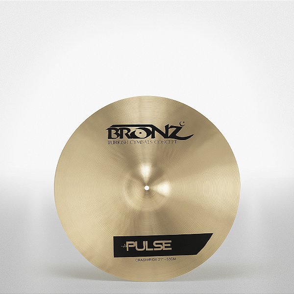 Prato Bronz Crash Ride 21 B-20 - Pulse Series