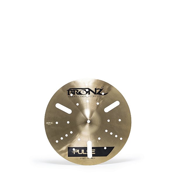 Prato Bronz Efeito 15" B-20 drilled Pulse Series