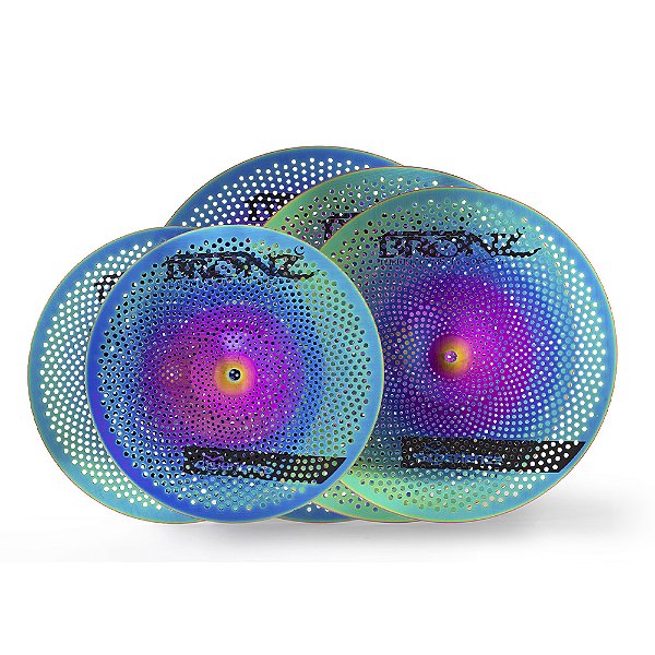 Set de Pratos Bronz "low volume" - HH 14 CR 16 e 18 RD 20 - M-Experience series 3 (FULL COLOR)