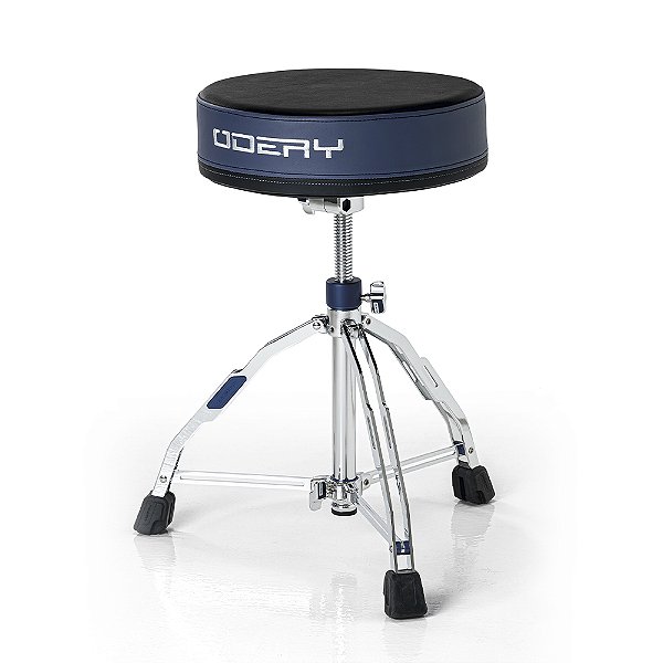 Banco Odery serie Precept com assento redondo cor Blue e Black