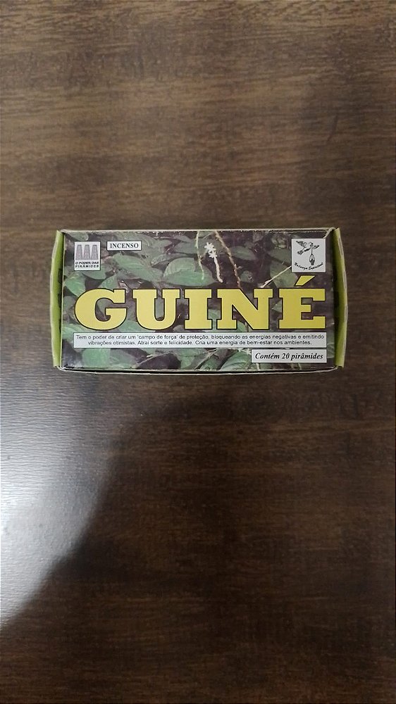 Incenso Guiné – O Poder das Pirâmides (Caixa com 20 Pirâmides)