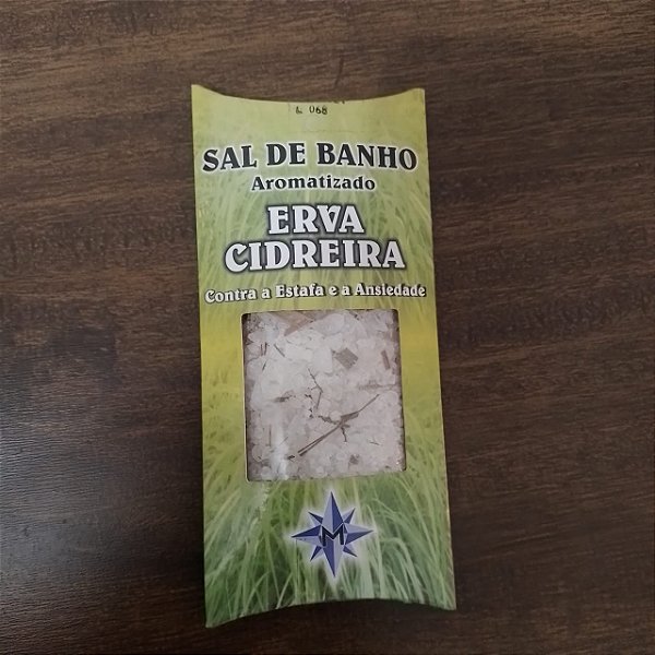 Sal de Banho Aromatizado - Erva Cidreira  Contra a Estafa e a Ansiedade | Relaxamento Natural