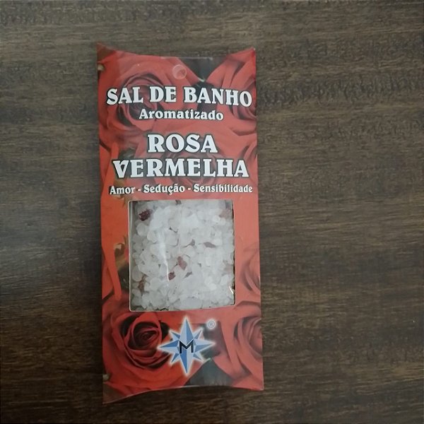 Sal de Banho Aromatizado - Rosa Vermelha