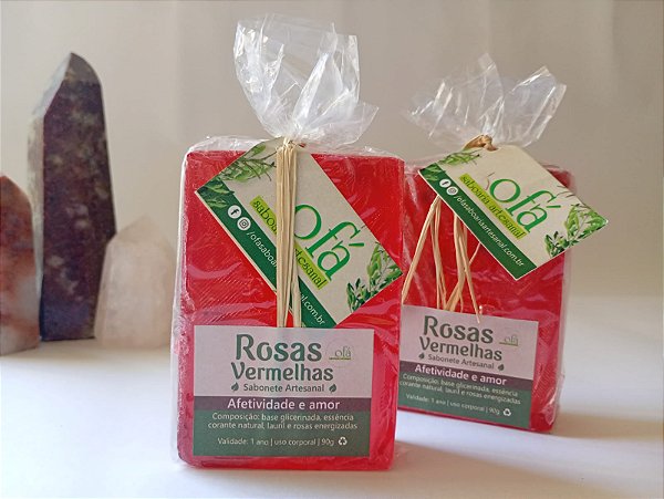 Sabonete Artesanal Rosas Vermelhas