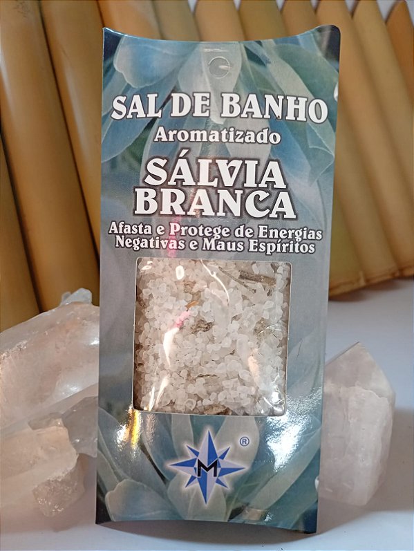 Sal de Banho Aromatizado - Sálvia Branca