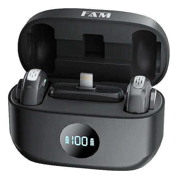 Microfone de Lapela Sem Fio FAM Bell M2