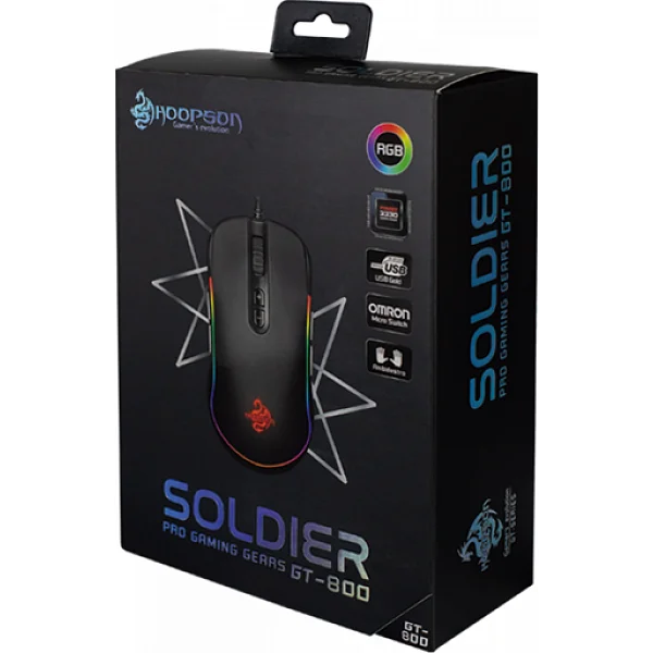 Mouse Gamer Hoopson Soldier GT-800 RGB