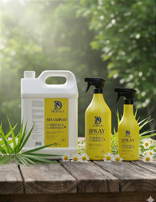 Kit Citronela – Spray + Shampoo para Cuidados Diários