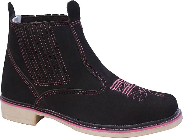 Botina Agro Preta e Rosa