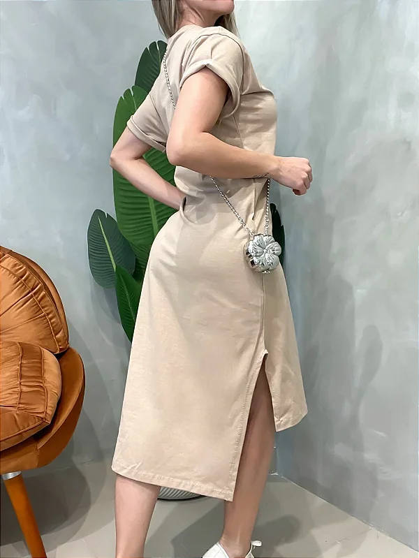 Camisão Vestido Midi Estampado Evelin Ref. 620