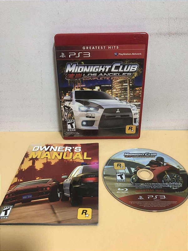 Midnight Club Los Angeles Complete Edition Greatest Hits Americano PS3