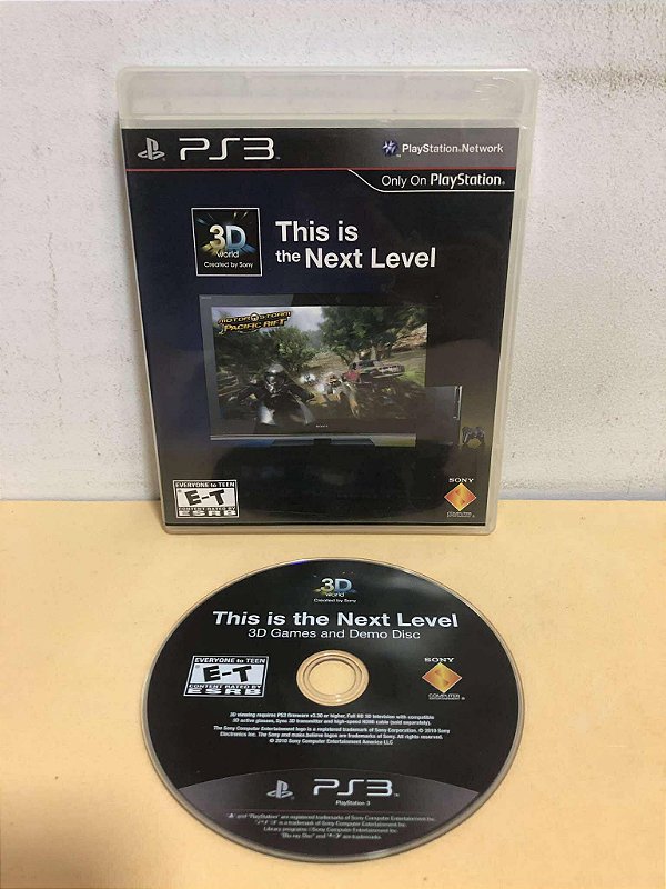 3D Logo And Demo Disc Americano PS3