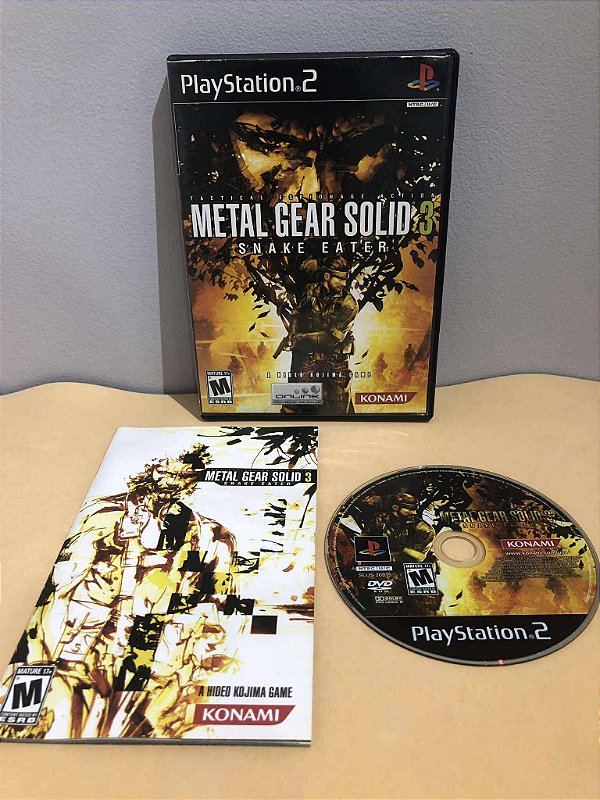 Metal Gear Solid 3 Snake Eater Americano PS2