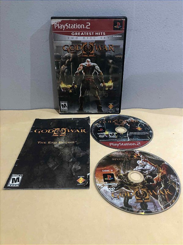 COM DETALHES - God of War II Greatest Hits Americano PS2