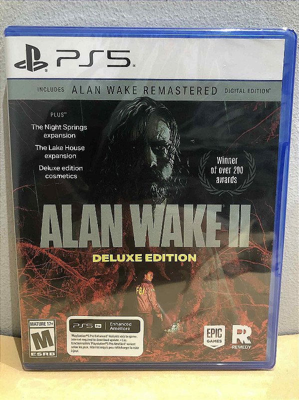 Alan Wake 2 Deluxe Edition LACRADO Americano PS5