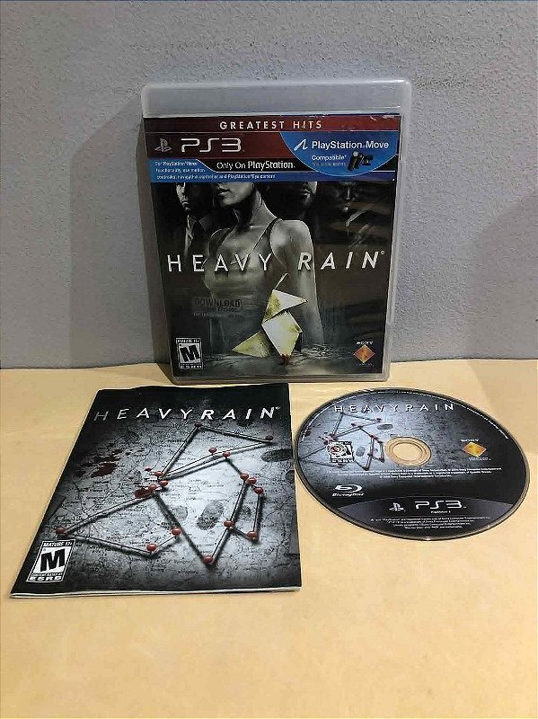 COM DETALHES - Heavy Rain Greatest Hits Americano PS3