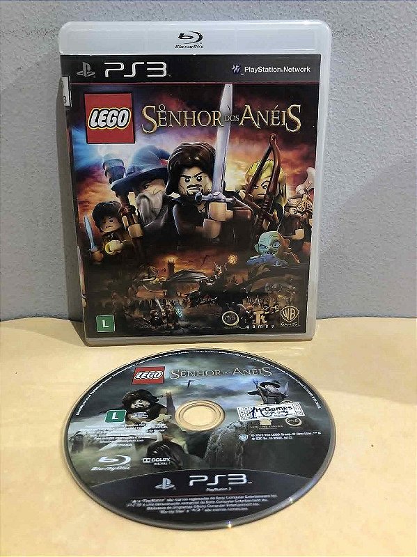 COM DETALHES - LEGO Senhor dos Aneis Sem Manual Nacional PS3