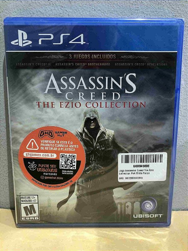 Assassins Creed Ezio Collection LACRADO Americano PS4