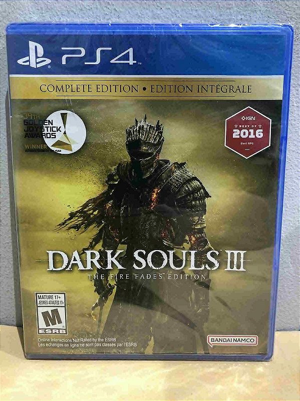 Dark Souls 3 Fire Fades Edition LACRADO Americano PS4