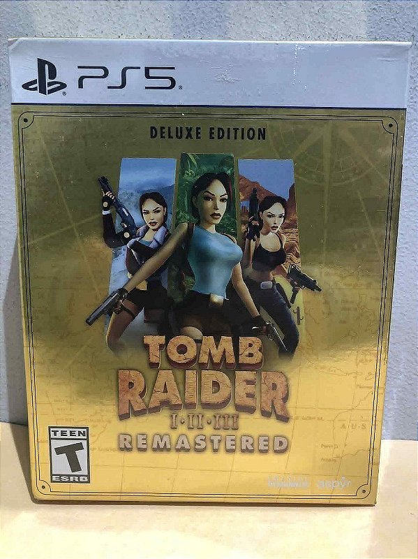 Tomb Raider 1-2-3 Remastered Deluxe Edition LACRADO Americano PS5