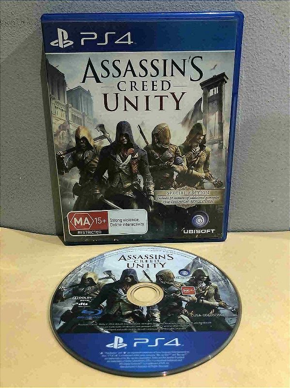 COM DETALHES - Assassins Creed Unity Europeu PS4