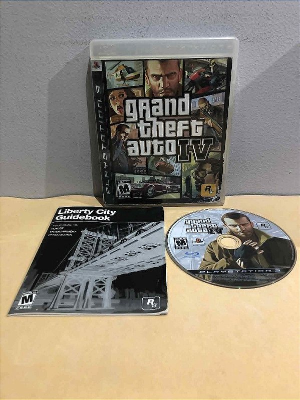 COM DETALHES - Grand Theft Auto IV Sem Mapa Americano PS3