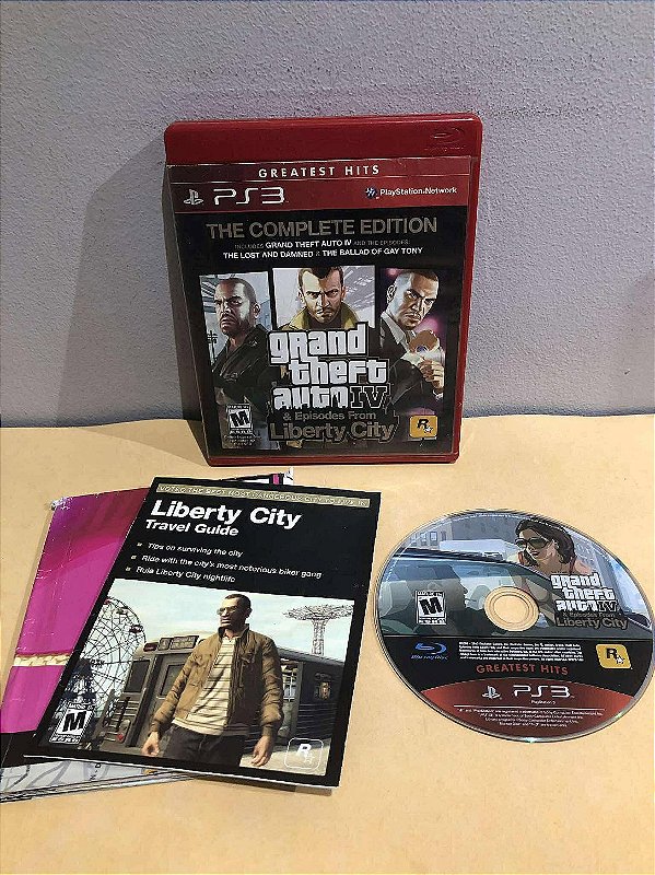 Grand Theft Auto IV Complete Edition Com Mapa Greatest Hits Americano PS3