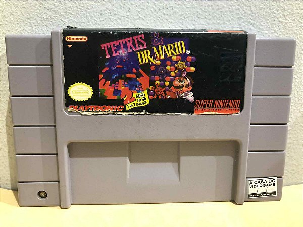 Tetris & Dr Mario Americano Super Nintendo