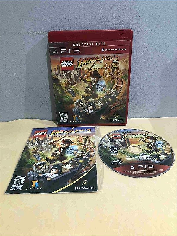 COM DETALHES - LEGO Indiana Jones 2 Greatest Hits Americano PS3