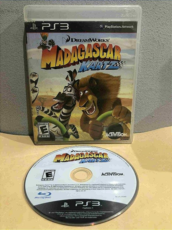 Madagascar Kartz Sem Manual Americano PS3