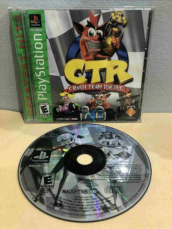 Crash Team Racing Greatest Hits Americano PS1