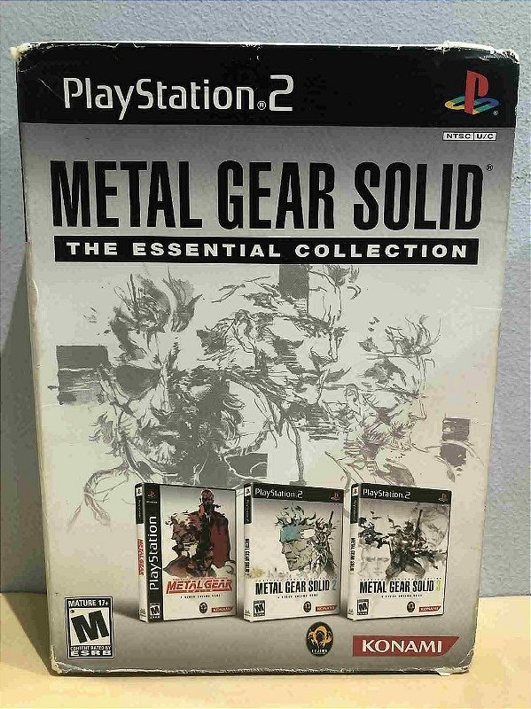 COM DETALHES - Metal Gear Solid Essential Collection Americano PS2