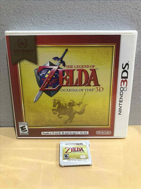 The Legend of Zelda Ocarina of Time 3D Nintendo Selects Sem Manual Americano 3DS