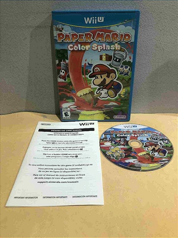 Paper Mario Color Splash Americano Wii U