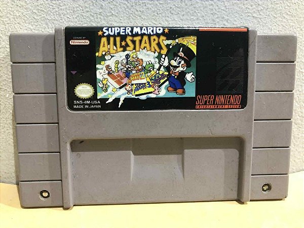 RELABEL - Super Mario All-Stars Americano Super Nintendo