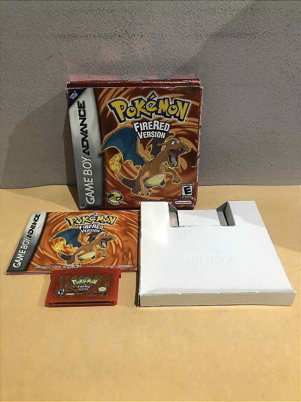 Pokemon Firered Version Na Caixa Americano GameBoy Advance