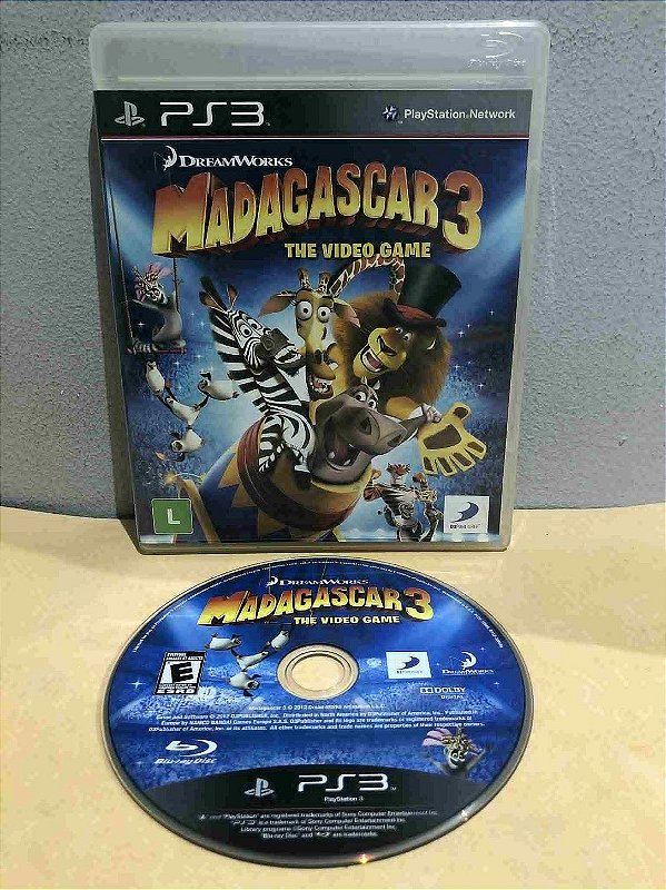 Madagascar 3 Sem Manual Nacional PS3