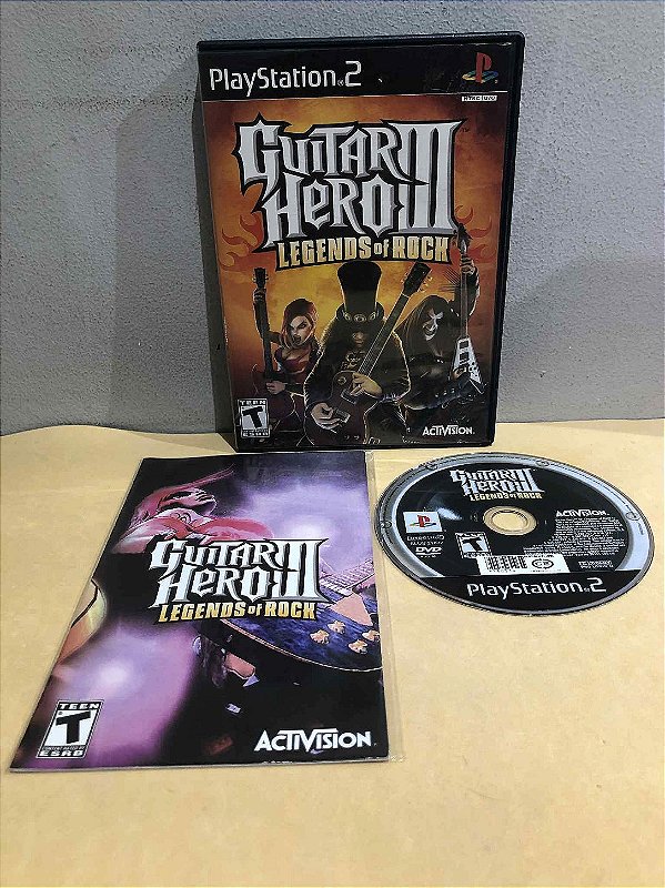 Guitar Hero 3 Legends of Rock Americano PS2