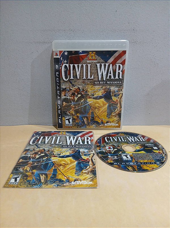 The History Civil War Secret Missions Americano PS3