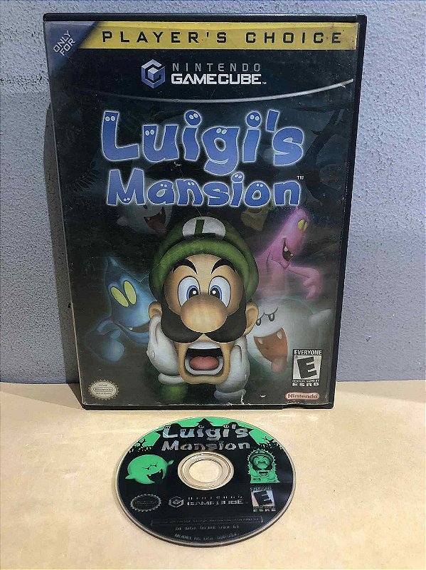 COM DETALHES - Luigis Mansion Americano GameCube