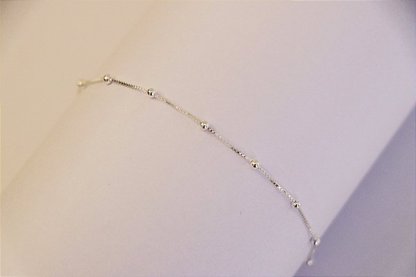 Pulseira v12 bolinha 1 gr