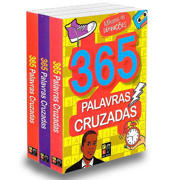 Kit 365 Palavras Cruzadas - 3 Livros Novos