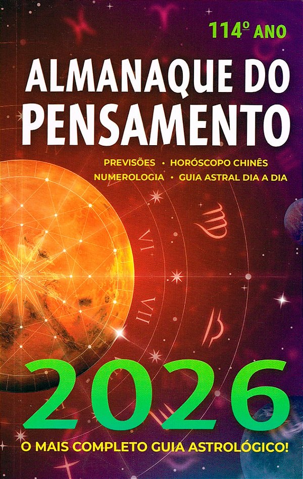 Almanaque do Pensamento 2026 - O Mais Completo Guia Astrológico!