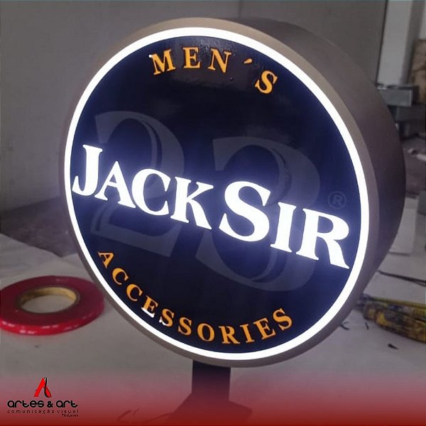 Luminoso Bandeira com Frentes Adesivadas